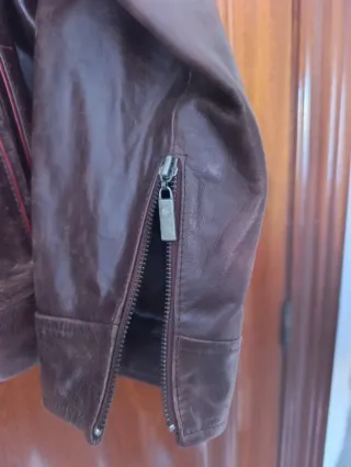 Cazadora de cuero Karabar hombre