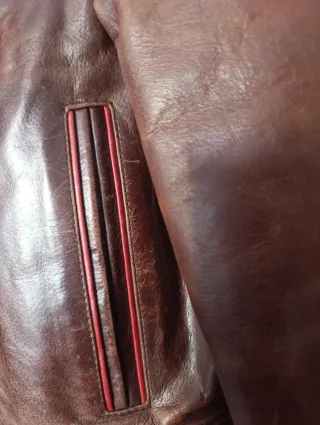 Cazadora de cuero Karabar hombre