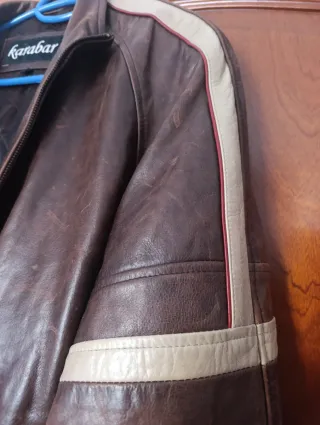 Cazadora de cuero Karabar hombre