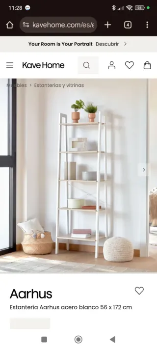 Estantería Kave Home Aarhus Escalera