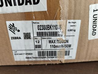 Cinta de transferencia térmica Zebra 2300