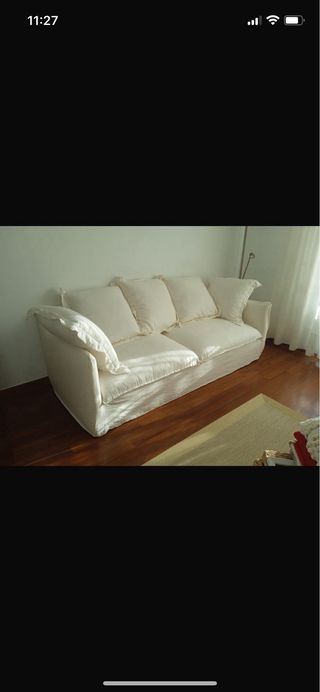 Sofá 3 plazas Maison Du Monde Beige