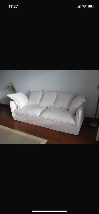 Sofá 3 plazas Maison Du Monde Beige