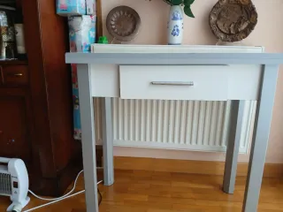 Mesa de cocina plegable metal y madera