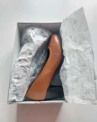 Zapatos de tacón Pitillos piel color camel