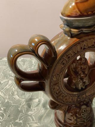 Antico decanter ceramica ucraino cm.37h