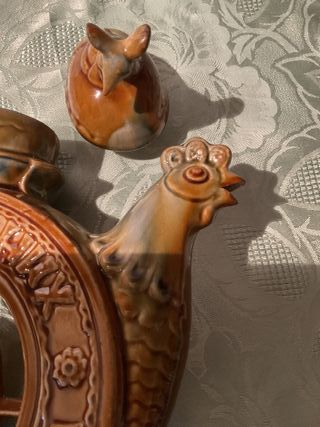 Antico decanter ceramica ucraino cm.37h