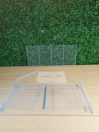 Piezas jaula pájaro blancas