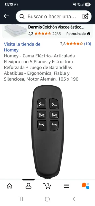 Cama Eléctrica Articulada Homey Flexipro