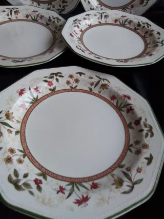 Juego 8Platos Cerámica Inglesa Churchill