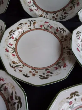 Juego 8Platos Cerámica Inglesa Churchill