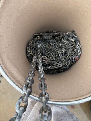 30m Cadena galvanizada 8mm calibrada ISO 4565