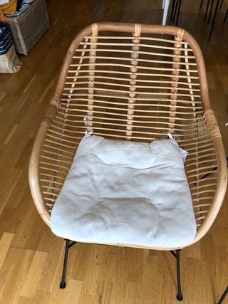 Sillas de salón ratán y metal