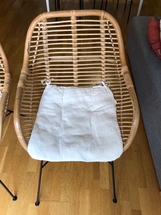 Sillas de salón ratán y metal