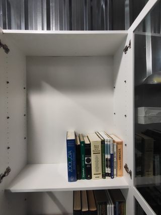 Librería Ikea Billy 80 puertas cristal , blanco