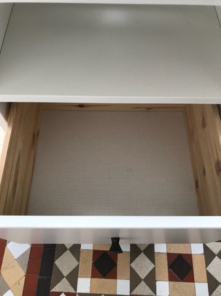 Mesilla blanca (x2) tipo IKEA HEMNES,