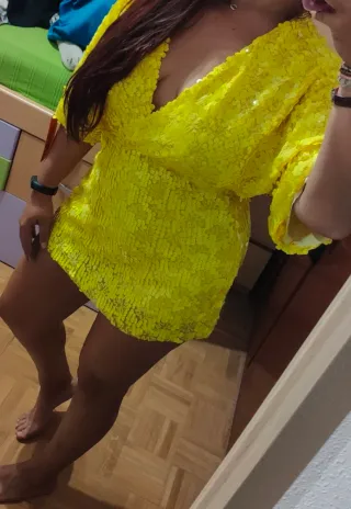 Vestido ( falda-pantalon) fiesta lentejuelas