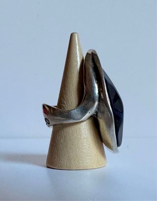 Anillo Uno de 50 Azul y Plateado