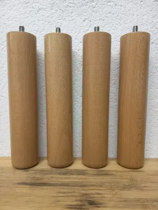4 Patas Madera Haya Mueble