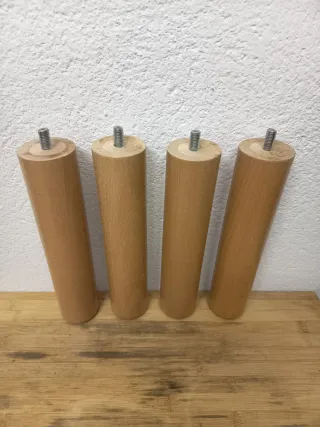 4 Patas Madera Haya Mueble