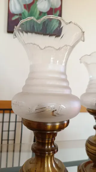 Lámparas Vintage Doradas