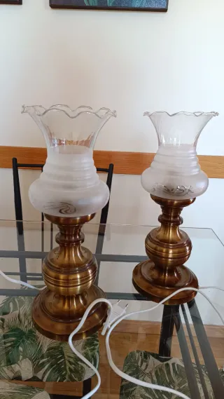 Lámparas Vintage Doradas