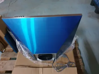 Campana extractora azul