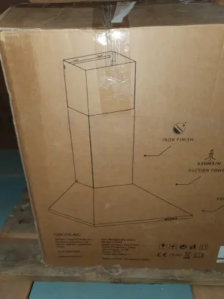 Campana extractora azul