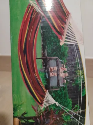 Hamaca de jardín multicolor