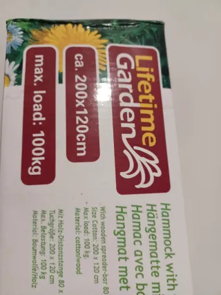 Hamaca de jardín multicolor