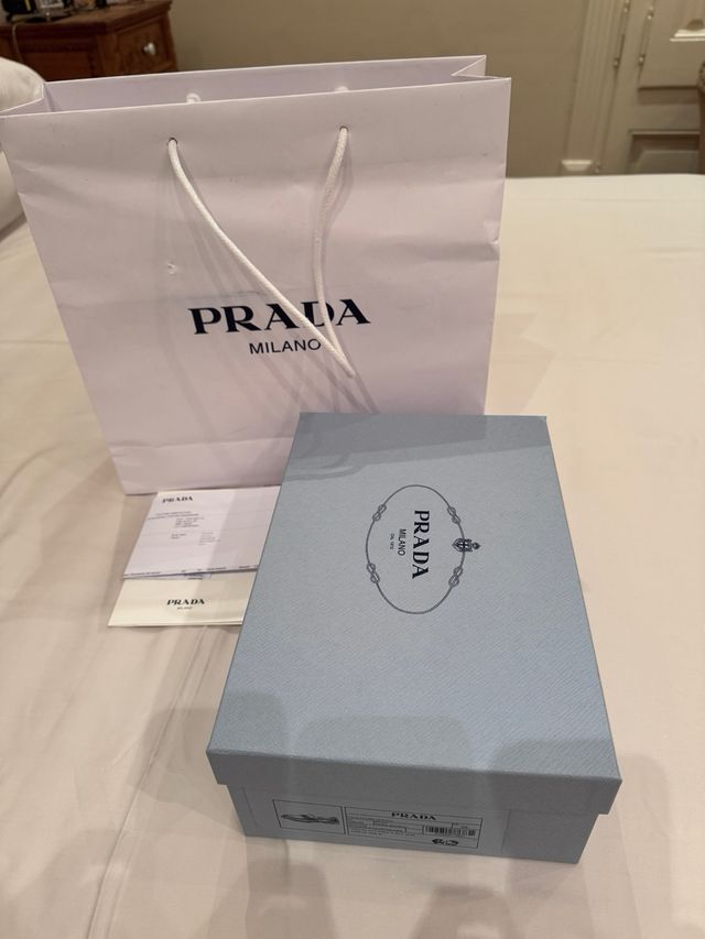 Mocasines Prada Negro/Blanco