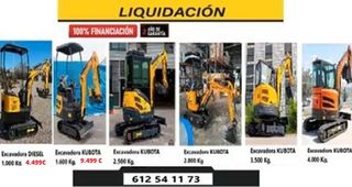 Miniexcavadora COMPACTA GASOLINA-DIESEL 650-850 kg