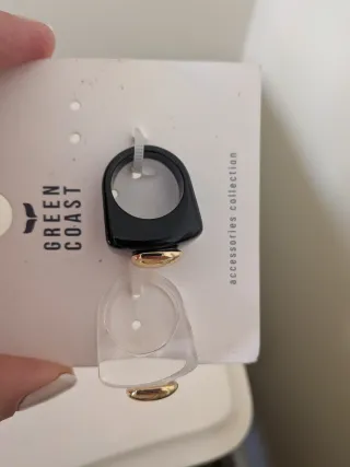 Set anillos fantasía GREEN COAST sin estrenar