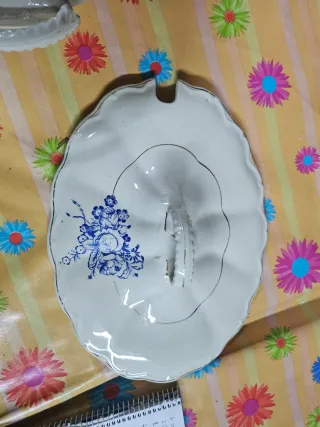 Sopera Vintage Porcelana Azul y Blanca