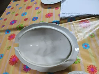 Sopera Vintage Porcelana Azul y Blanca