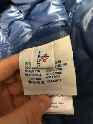 Giubbotto Moncler Bambino Blu