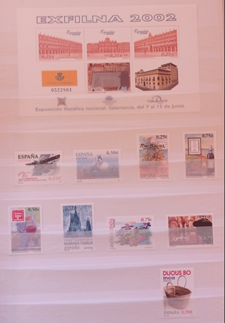 Sellos España Año 2002 Completo, nuevos, con HB.