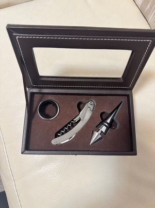 Set Sacacorchos Caja Marrón Accesorios