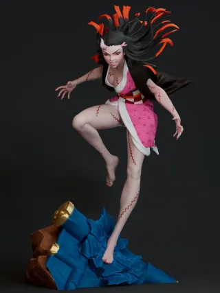 Figura nezuko anime kimetsu no yaiba demon slayer