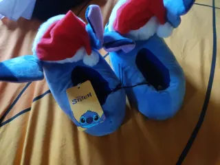 Zapatillas Casa Stitch Navideñas