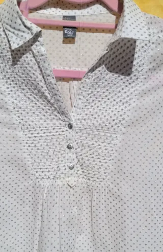 Blusa Zara lunares niña T.11-12