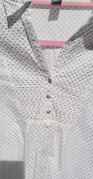 Blusa Zara lunares niña T.11-12