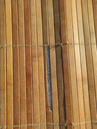 Alfombra redonda de bambú