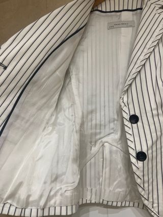 Americana de rayas de Zara Talla S