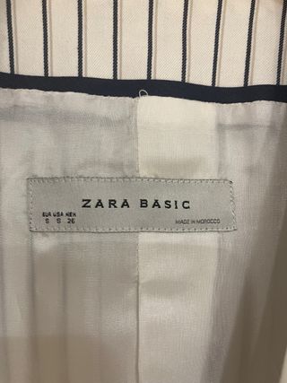 Americana de rayas de Zara Talla S