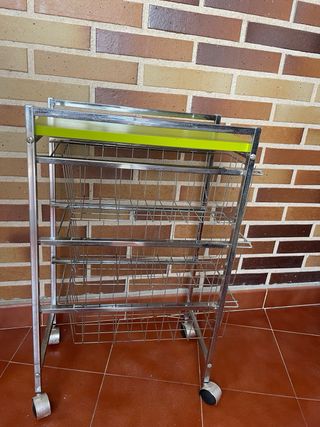 Carro auxiliar cocina 3 cestas