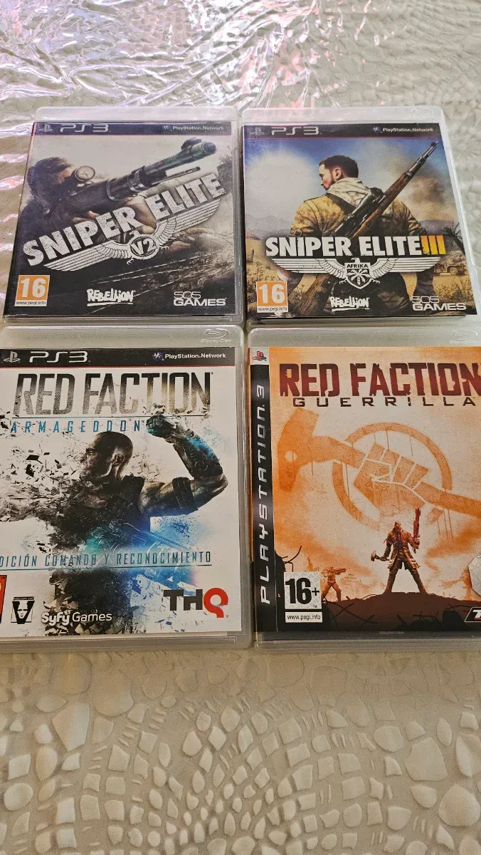 Imagen de Pack 4 Juegos PS3: Sniper Elite V2, III y Red Fact