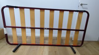 SOMIER LAMINAS DE MADERA 90x190 con 4 PATAS