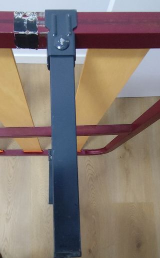 SOMIER LAMINAS DE MADERA 90x190 con 4 PATAS