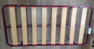 SOMIER LAMINAS DE MADERA 90x190 con 4 PATAS